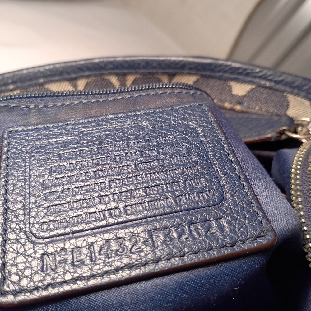 Coach Canvas and Leather Shoulder Bag - Black and Brown - Picture 12 of 14